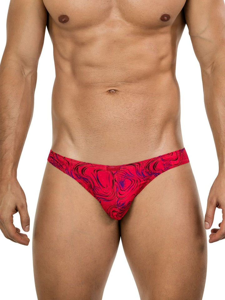 Clever Moda Helion Men's Bikini Brief in Red – men's briefs