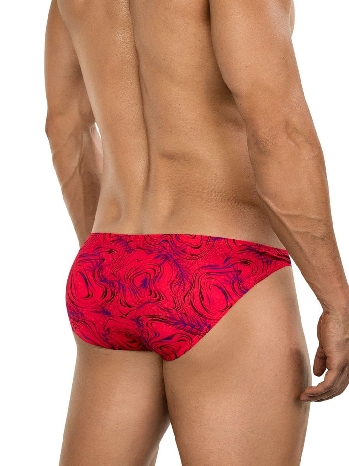 Clever Moda Helion Men's Bikini Brief in Red – men's briefs