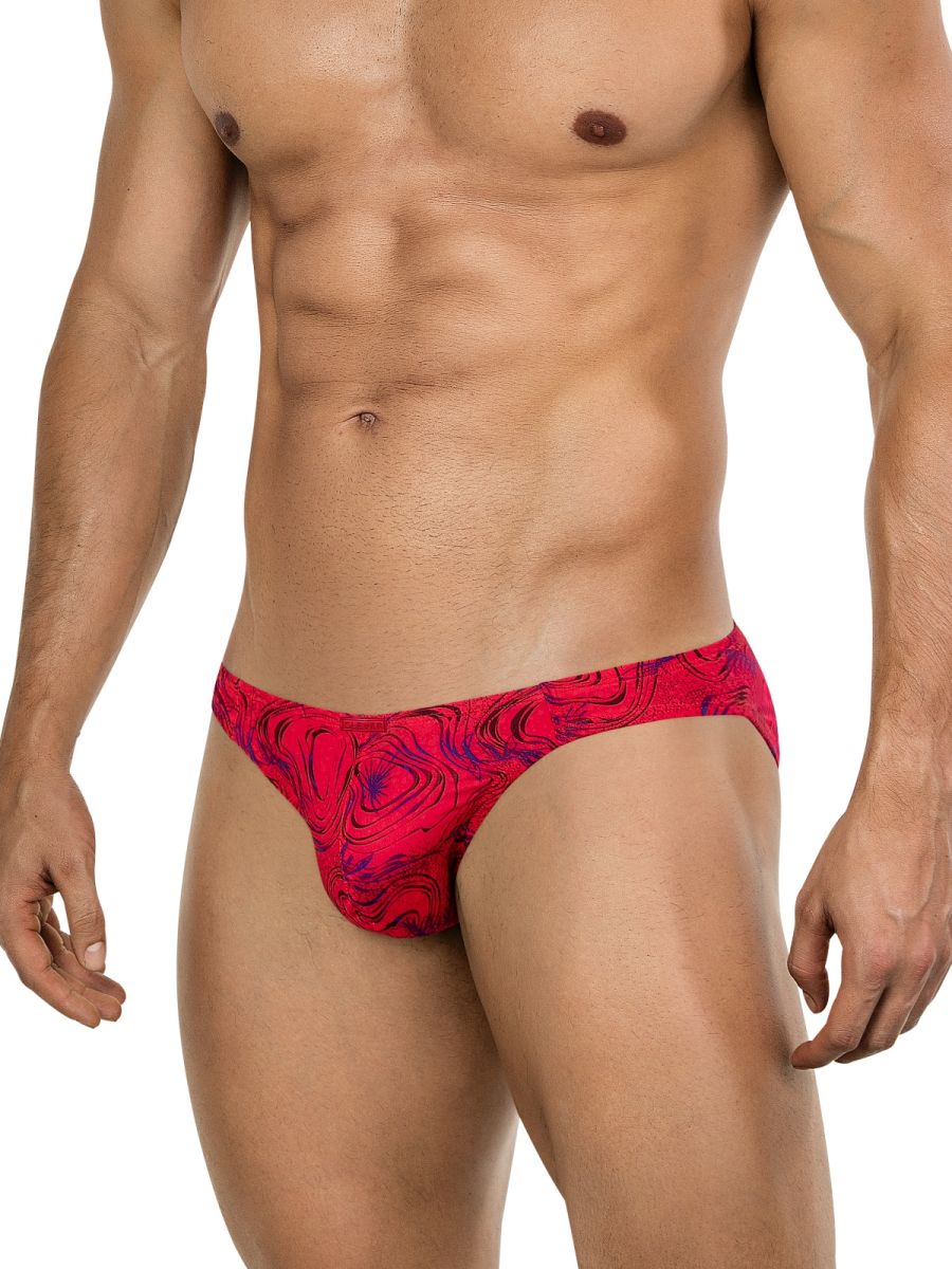 Clever Moda Helion Men's Bikini Brief in Red – men's briefs