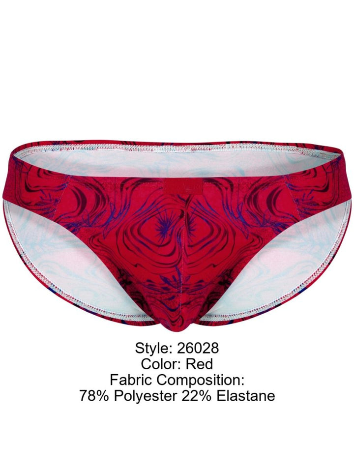 Clever Moda Helion Men's Bikini Brief in Red – men's briefs