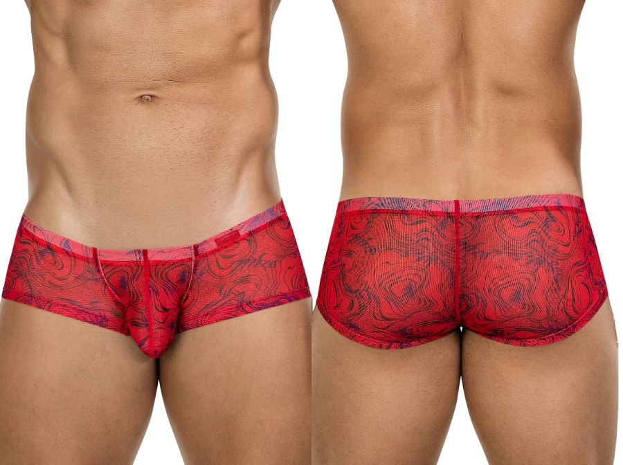 Clever Moda Calipso Men's Trunk Underwear in Red – men's trunks