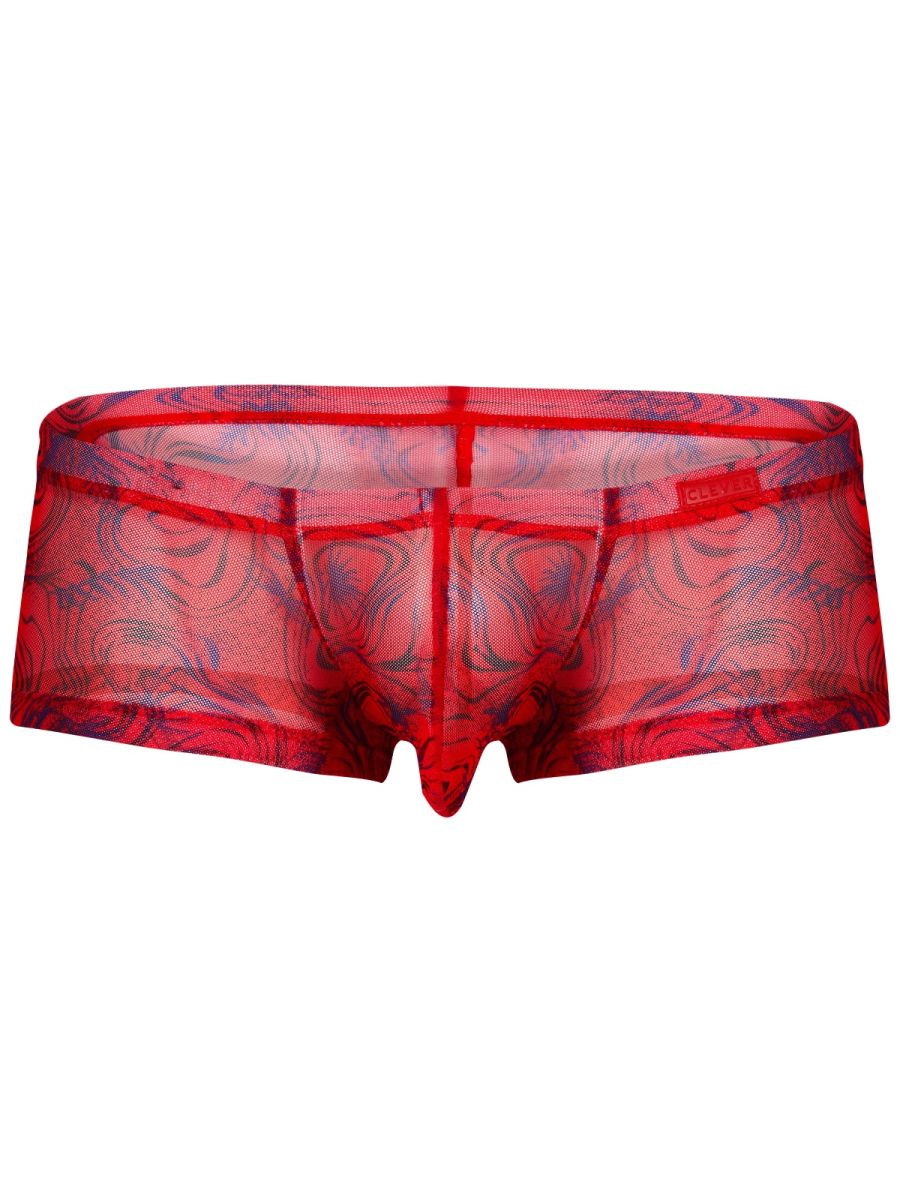 Clever Moda Calipso Men's Trunk Underwear in Red – men's trunks