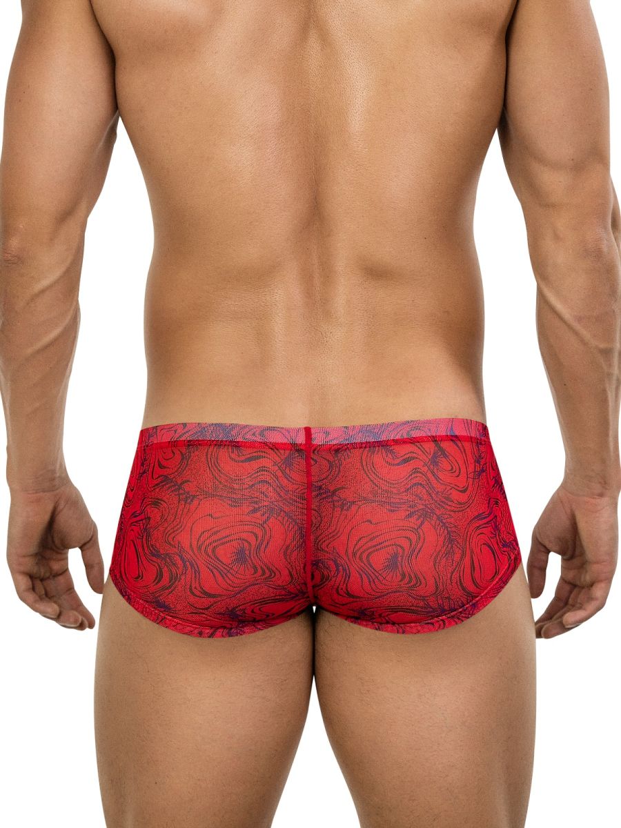 Clever Moda Calipso Men's Trunk Underwear in Red – men's trunks