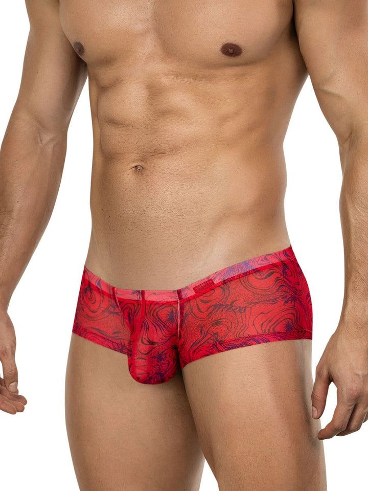 Clever Moda Calipso Men's Trunk Underwear in Red – men's trunks