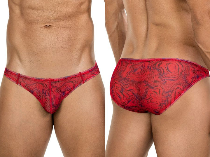 Clever Moda Calipso Men's Bikini Brief in Red – men's briefs