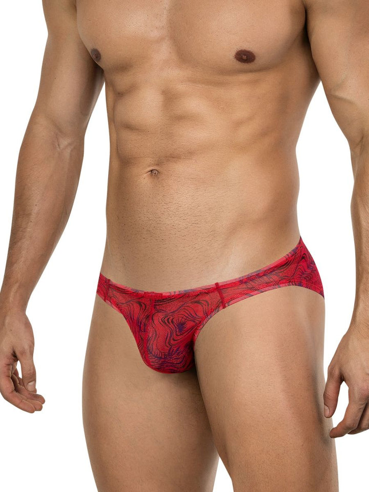 Clever Moda Calipso Men's Bikini Brief in Red – men's briefs