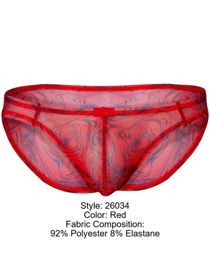 Clever Moda Calipso Men's Bikini Brief in Red – men's briefs