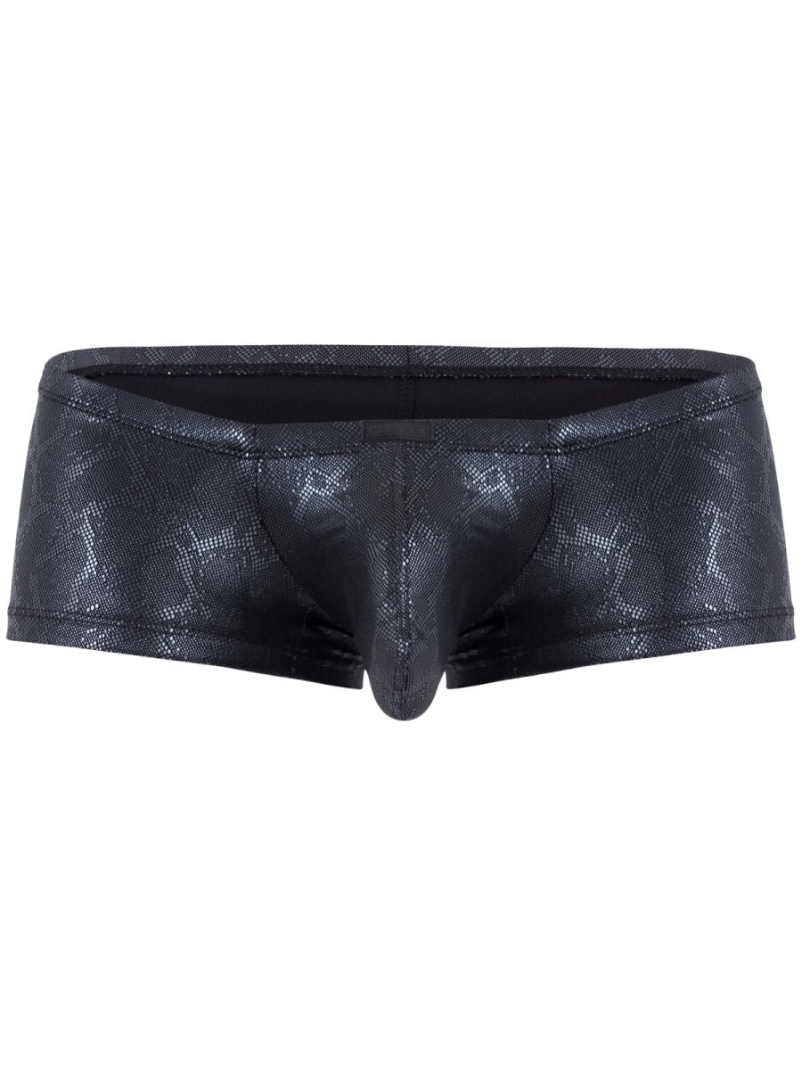 Clever Moda Atlas in Sleek Black Metallic Men's Trunk Underwear in Multi – men's trunks