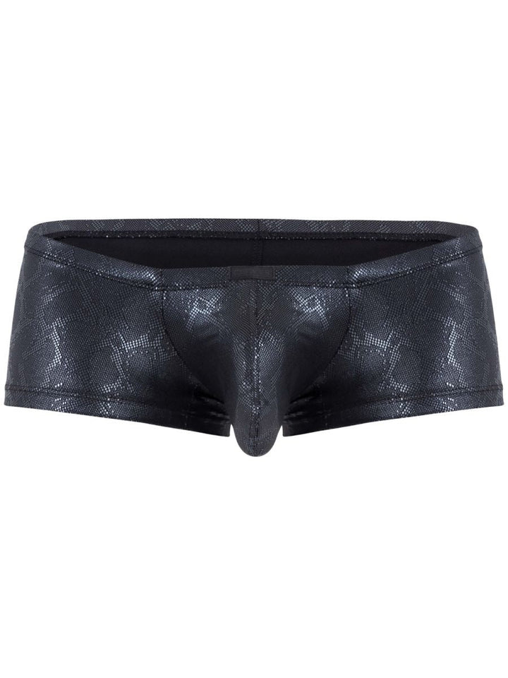 Clever Moda Atlas in Sleek Black Metallic Men's Trunk Underwear in Multi – men's trunks