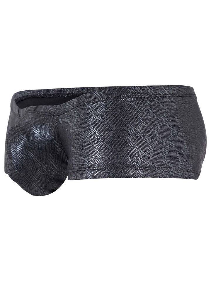 Clever Moda Atlas in Sleek Black Metallic Men's Trunk Underwear in Multi – men's trunks