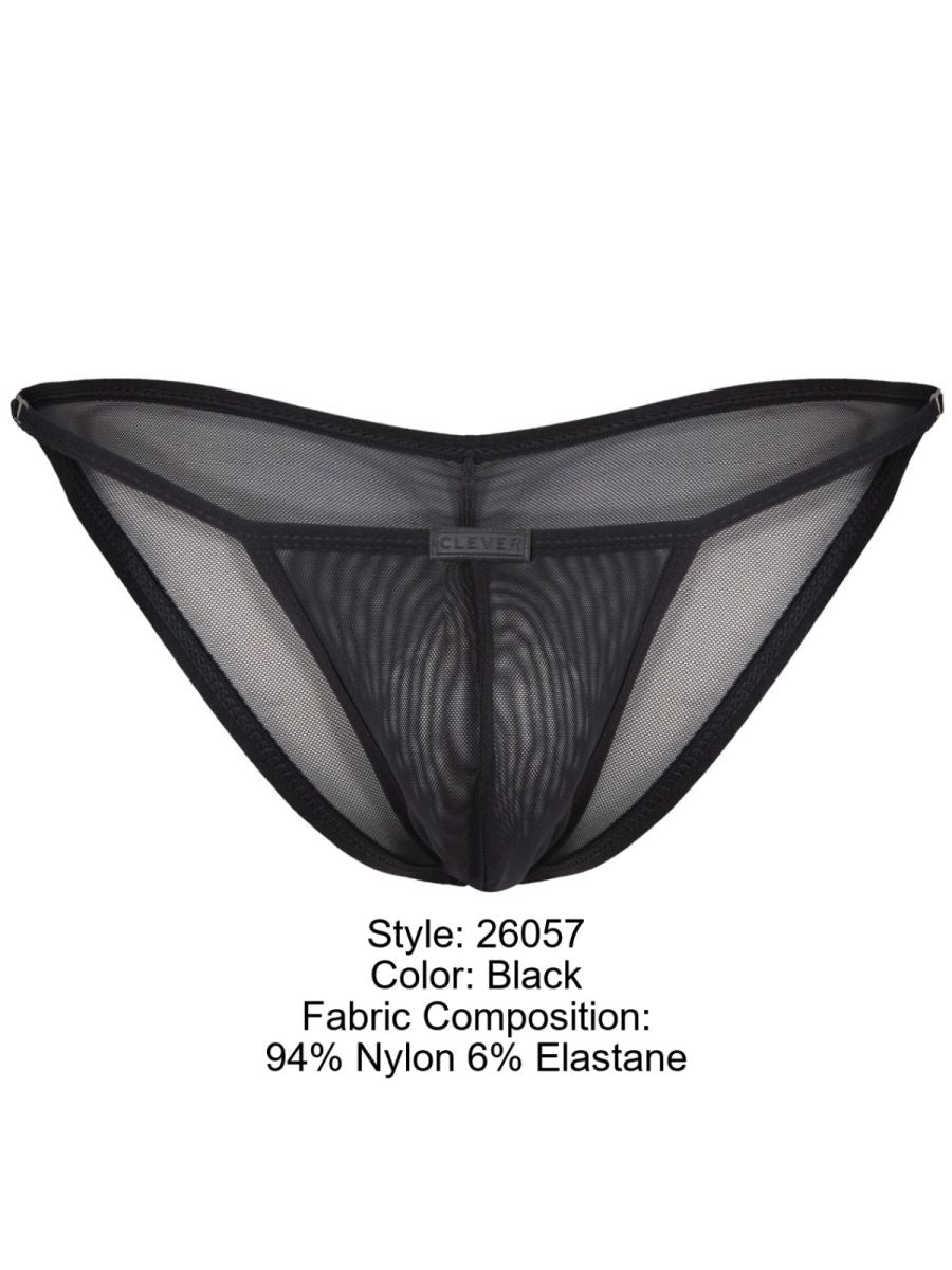 Clever Moda Eos Men's Bikini Brief in Black – men's briefs