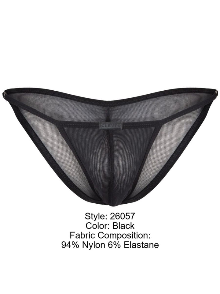Clever Moda Eos Men's Bikini Brief in Black – men's briefs