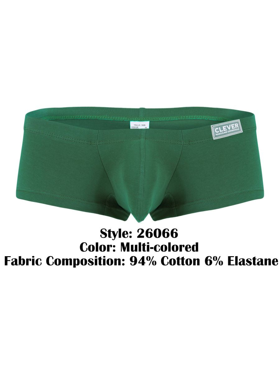 Clever Moda 3PK Australian Latin Men's Trunk Underwear in Multi Colored – men's trunks