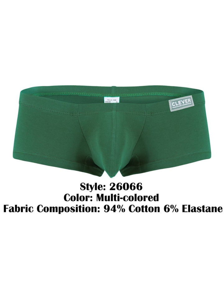 Clever Moda 3PK Australian Latin Men's Trunk Underwear in Multi Colored – men's trunks