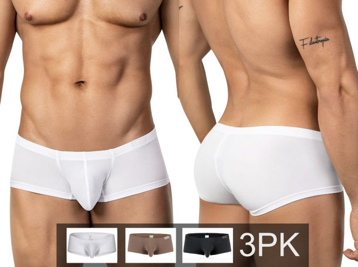 Clever Moda 3PK Australian Latin Men's Trunk Underwear in Multi Colored – men's trunks