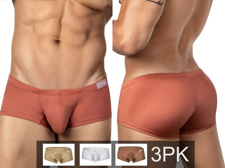 Clever Moda 3PK Australian Latin Men's Trunk Underwear in Multi Colored – men's trunks