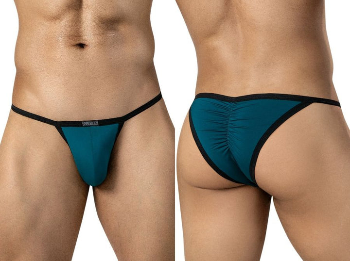 Clever Moda Boreas Men's Bikini Brief in Petrol Blue – men's briefs
