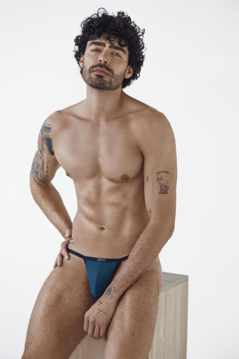 Clever Moda Boreas Men's Bikini Brief in Petrol Blue – men's briefs