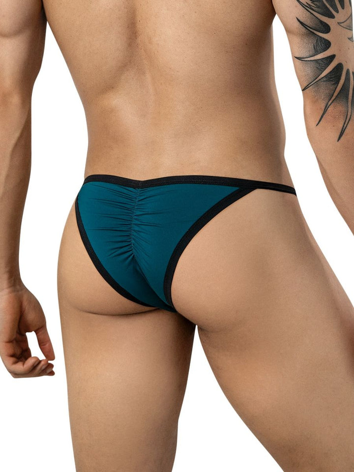Clever Moda Boreas Men's Bikini Brief in Petrol Blue – men's briefs
