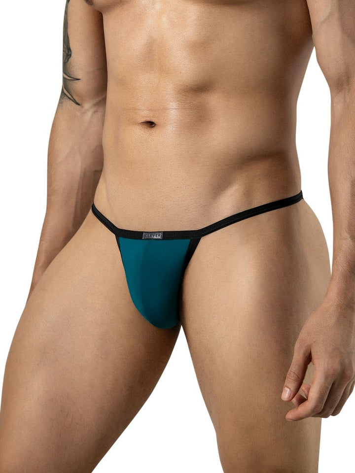 Clever Moda Boreas Men's Bikini Brief in Petrol Blue – men's briefs