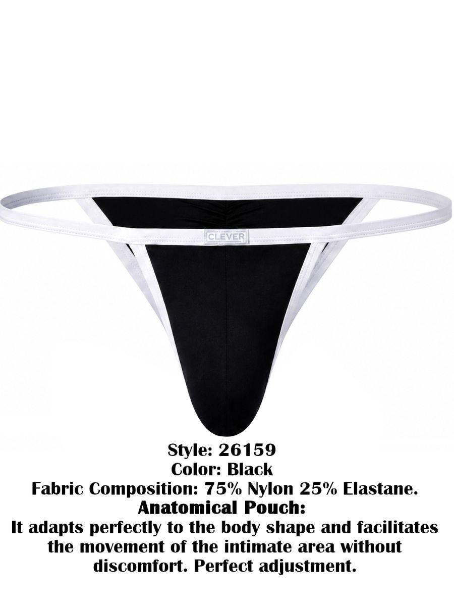 Clever Moda Boreas Men's Bikini Brief in Black – men's briefs