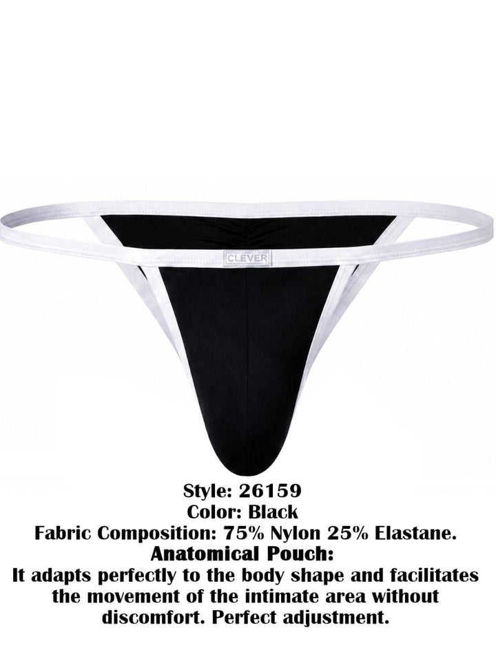 Clever Moda Boreas Men's Bikini Brief in Black – men's briefs