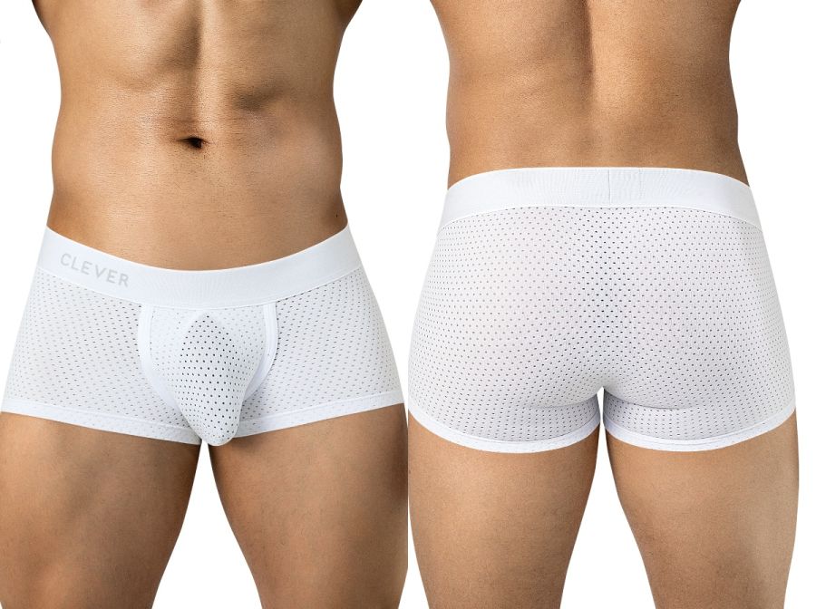 Clever Moda Ulises Men's Trunk Underwear in White – men's trunks