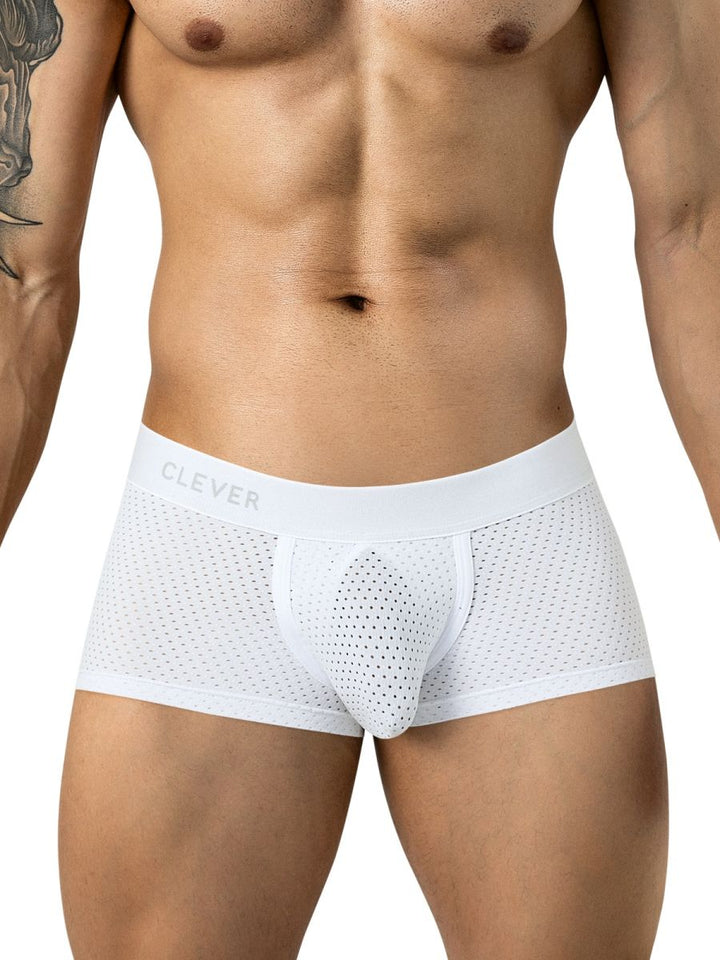 Clever Moda Ulises Men's Trunk Underwear in White – men's trunks