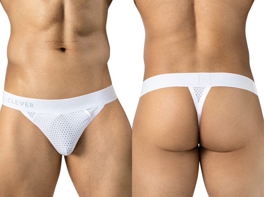 Clever Moda Ulises Men's Thong in White – men's thongs