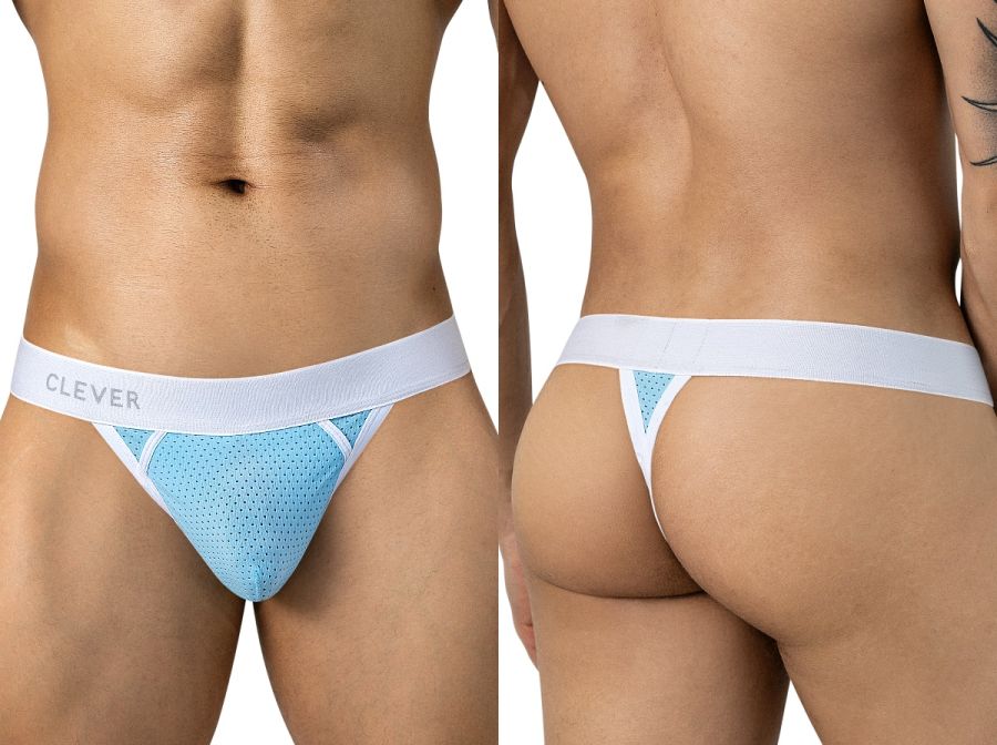 Clever Moda Ulises Ergonomic Men's Thong in Light Blue – men's thongs