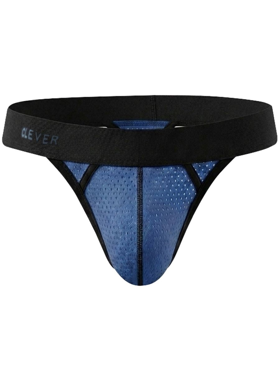 Clever Moda Ulises Sleek Men's Thong in Steel Blue – men's thongs