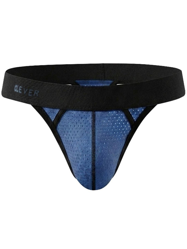 Clever Moda Ulises Sleek Men's Thong in Steel Blue – men's thongs