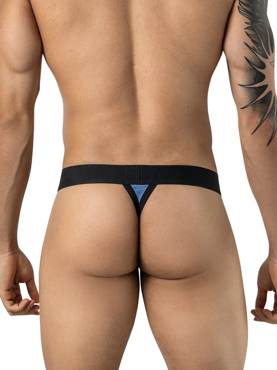 Clever Moda Ulises Sleek Men's Thong in Steel Blue – men's thongs