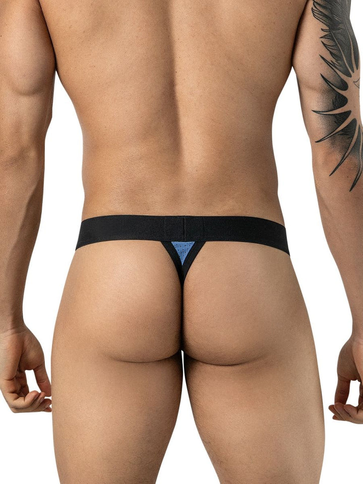 Clever Moda Ulises Sleek Men's Thong in Steel Blue – men's thongs