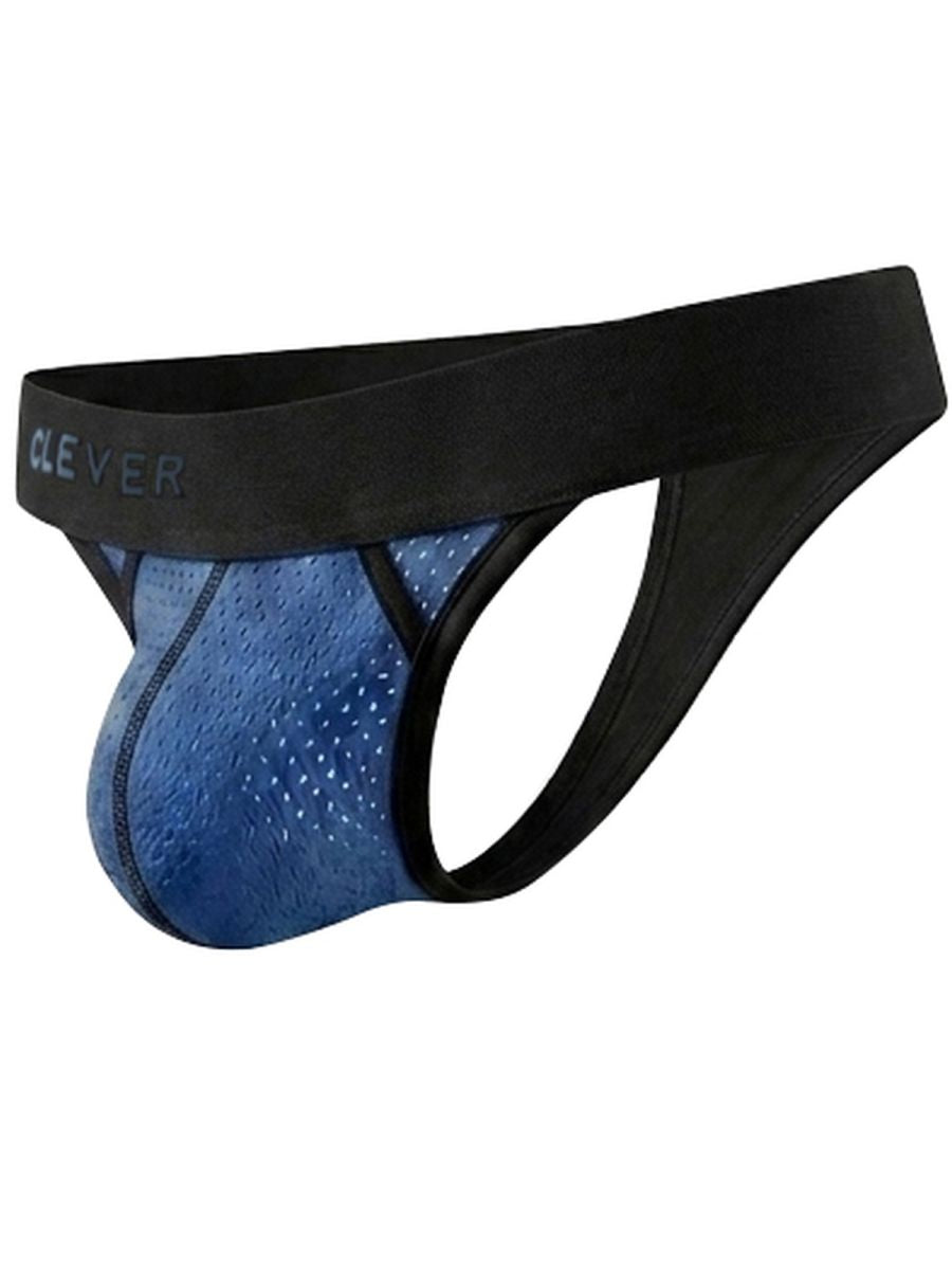 Clever Moda Ulises Sleek Men's Thong in Steel Blue – men's thongs