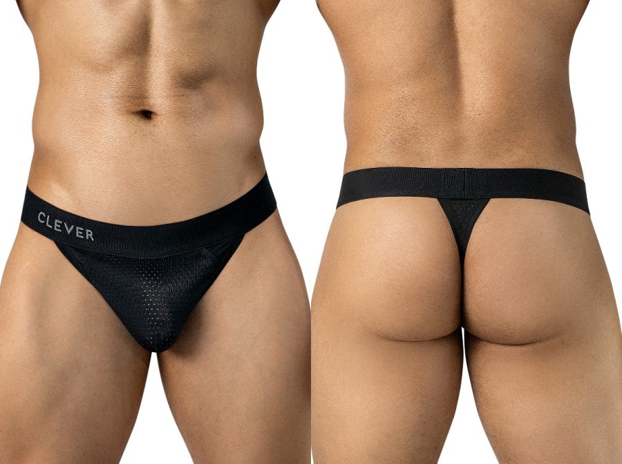Clever Moda Ulises Stylish Ergonomic Fit Men's Thong in Black – men's thongs