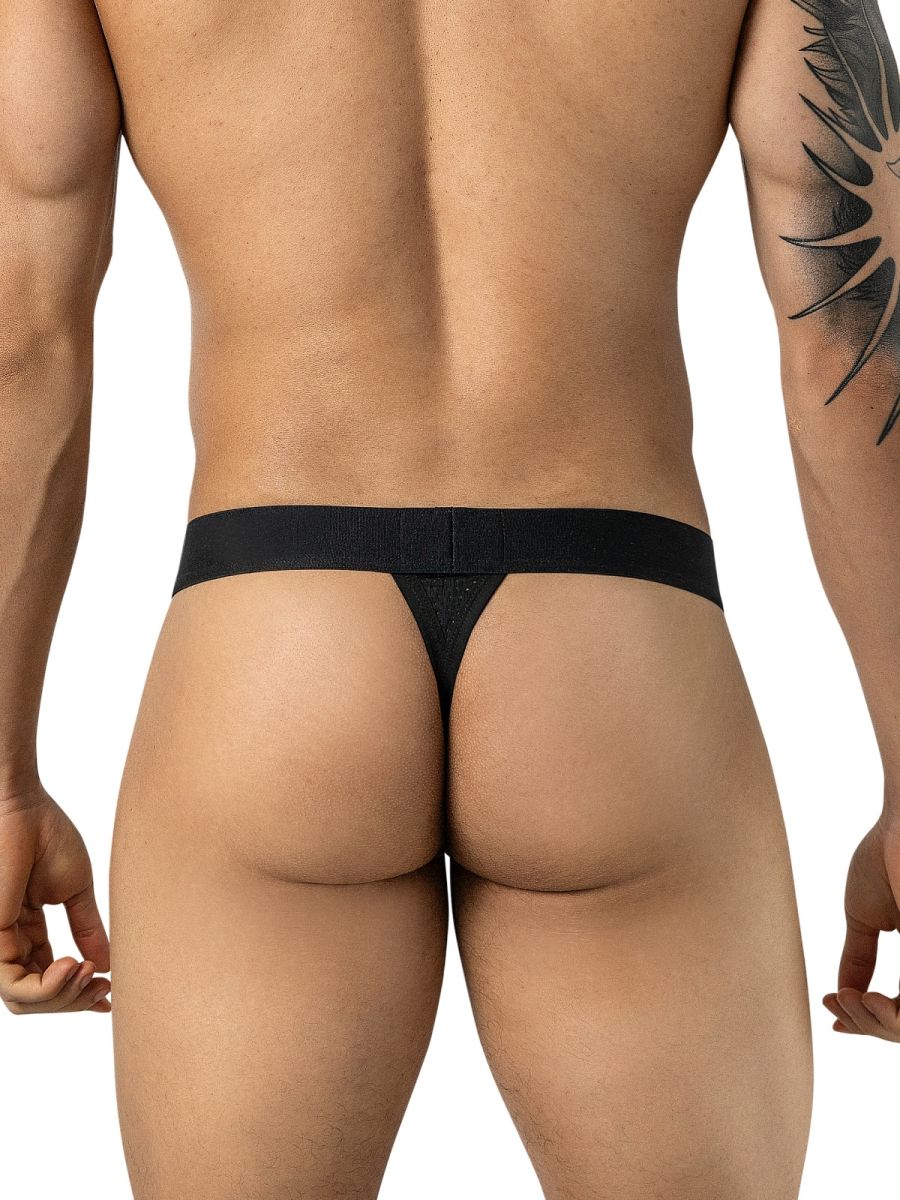 Clever Moda Ulises Stylish Ergonomic Fit Men's Thong in Black – men's thongs