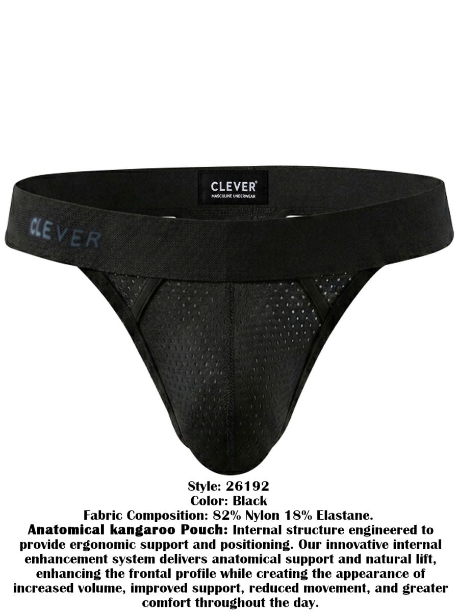 Clever Moda Ulises Stylish Ergonomic Fit Men's Thong in Black – men's thongs