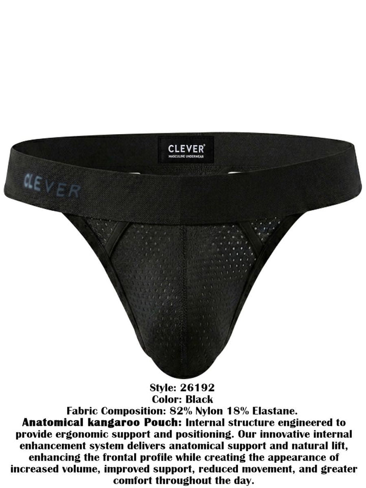 Clever Moda Ulises Stylish Ergonomic Fit Men's Thong in Black – men's thongs