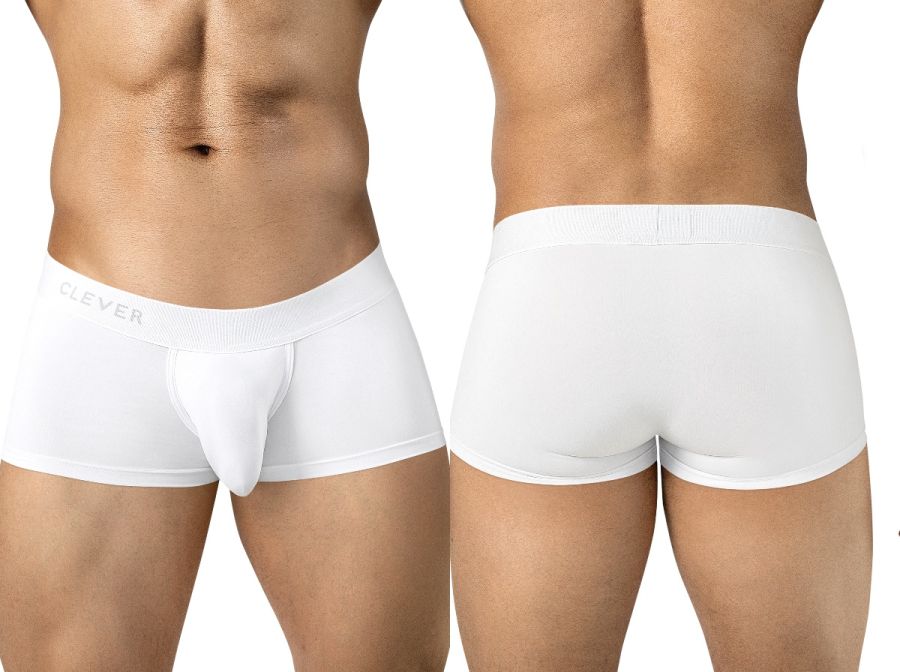 Clever Moda Mompox Men's Trunk Underwear in White – men's trunks Handmade in Colombia
