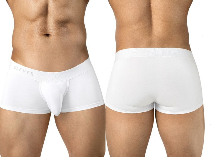 Clever Moda Mompox Men's Trunk Underwear in White – men's trunks Handmade in Colombia