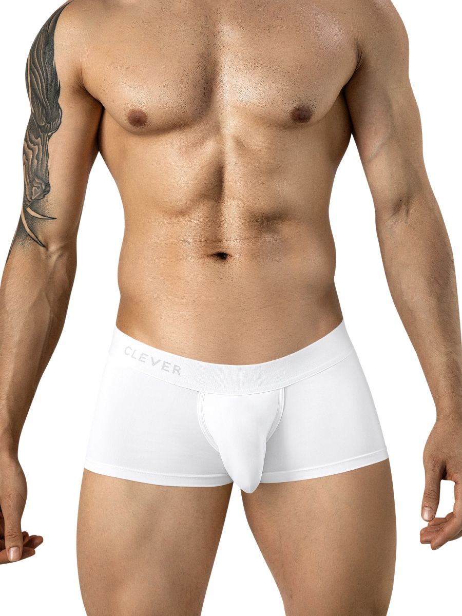 Clever Moda Mompox Men's Trunk Underwear in White – men's trunks Handmade in Colombia