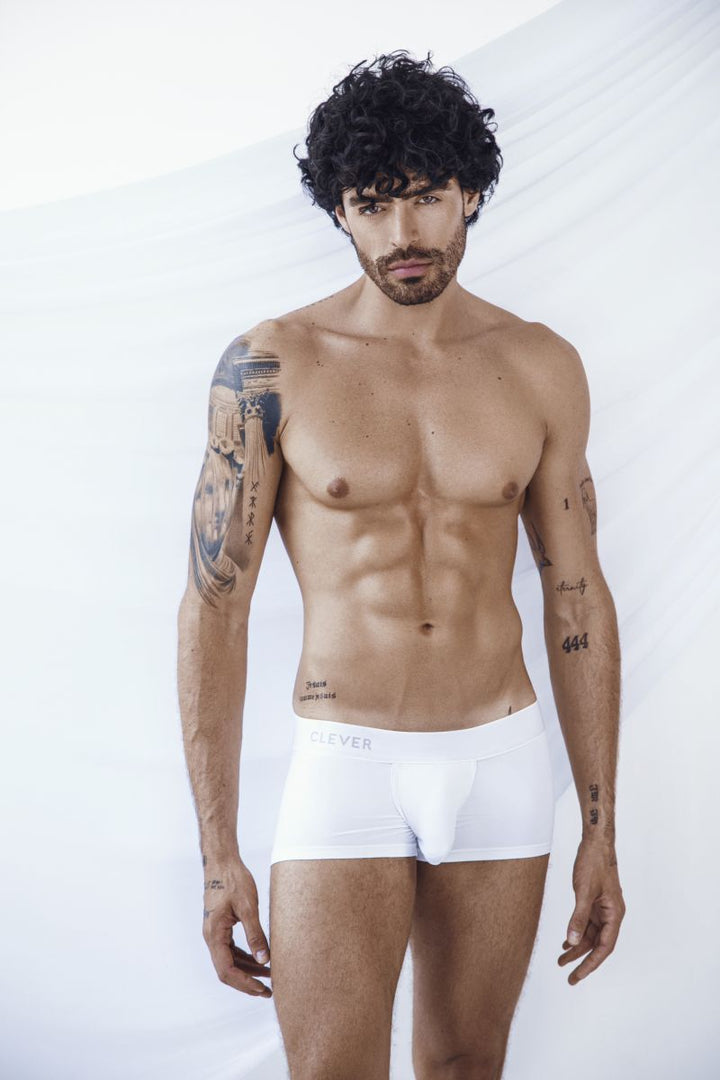 Clever Moda Mompox Men's Trunk Underwear in White – men's trunks Handmade in Colombia