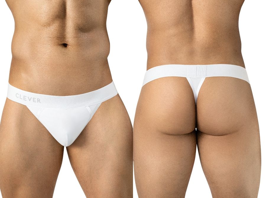 Clever Moda Marsella Men's Thong in White – men's thongs Handmade in Colombia