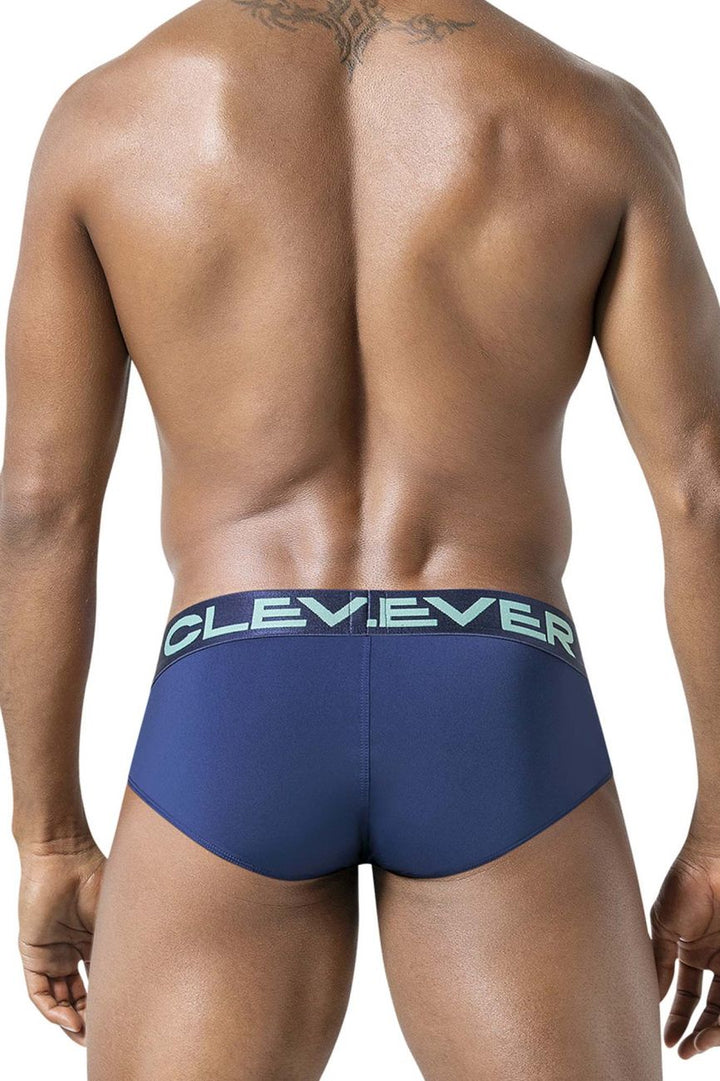 Clever Moda 519968 3PK Australian Latin Briefs in Beige/Blue/Green – men's briefs