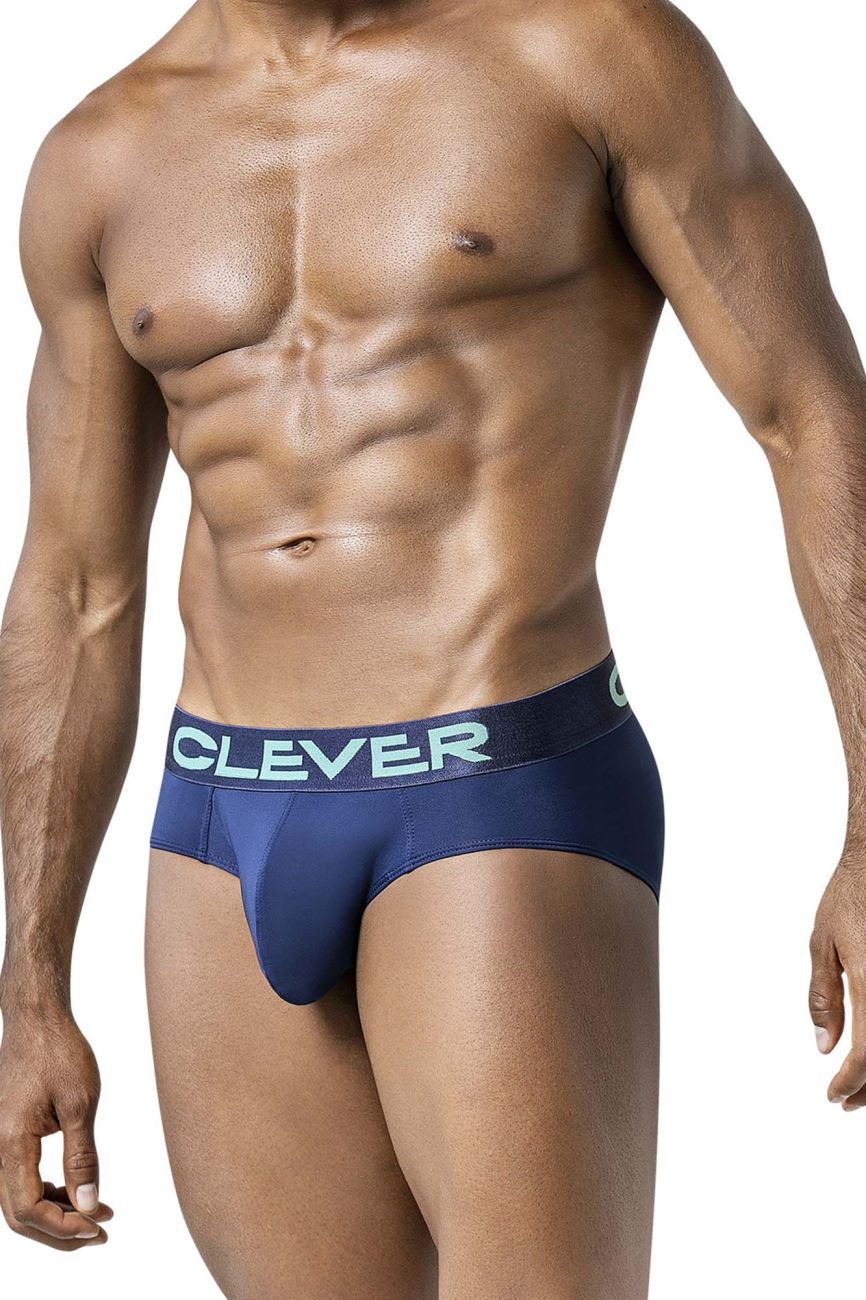 Clever Moda 519968 3PK Australian Latin Briefs in Beige/Blue/Green – men's briefs