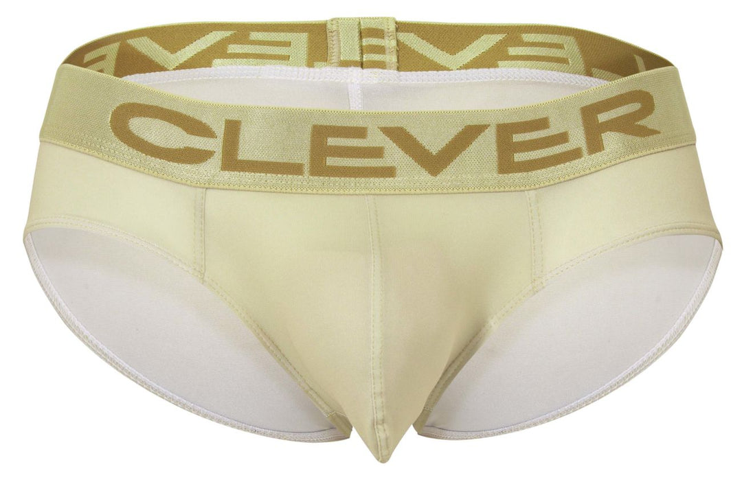 Clever Moda 519968 3PK Australian Latin Briefs in Beige/Blue/Green – men's briefs