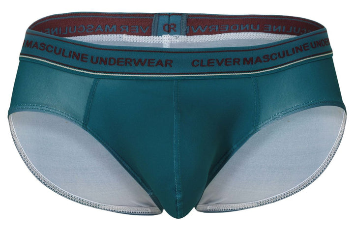 Clever Moda 519969 3PK Australian Latin Briefs in Blue/Petrol/Green – men's briefs