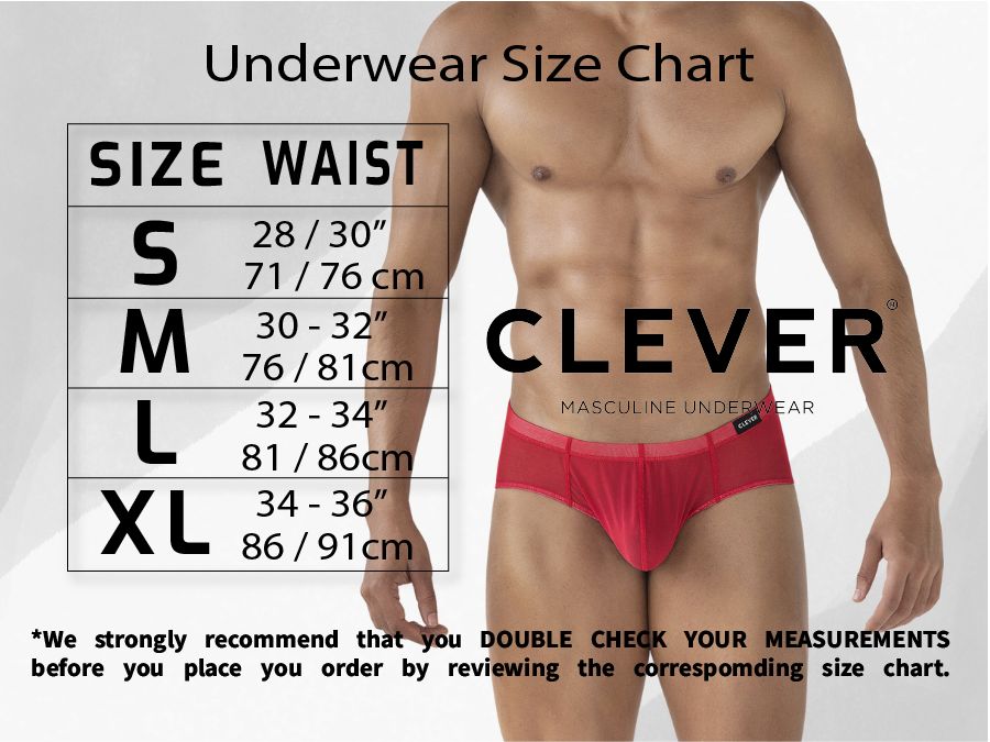 Clever Moda Wave Swim Briefs in Green – men's swimwear