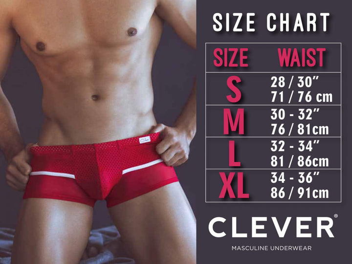 Clever Moda 519940 2PK Australian Briefs in Black/White – men's briefs